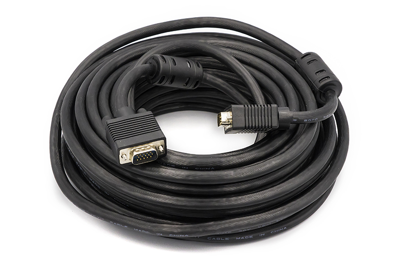 Купить Видео кабель PowerPlant VGA-VGA, 15м, Double ferrites