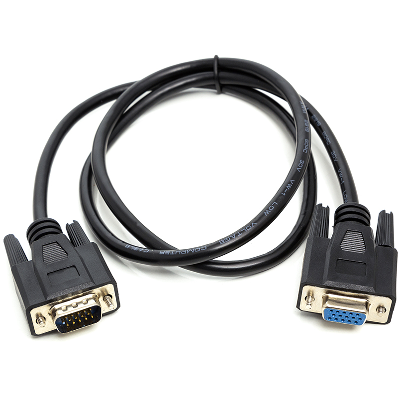 Купить Видео кабель PowerPlant VGA (M) - VGA (F), 1 м
