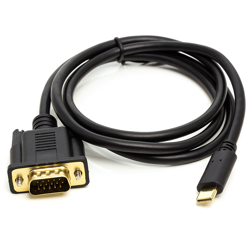 Купить Кабель PowerPlant USB Type-C 3.1 (M) - VGA (M), 1 м